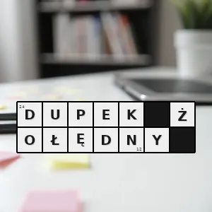 Rozwiązanie krzyżówki: obraźliwe określenie człowieka niezaradnego lub negatywnie postrzeganego - dupek żołędny | hasła, synonimy i podpowiedzi Hasło krzyżówkowe obraźliwe określenie człowieka niezaradnego lub negatywnie postrzeganego - dupek żołędny – rozwiązanie, synonimy, podpowiedzi i definicje krzyżówkowe